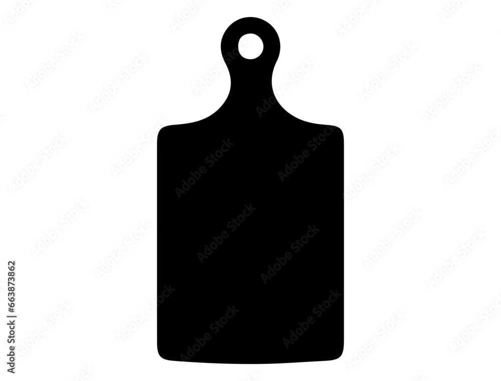 Cooking board silhouette vector art white background Cooking board silhouette vector art white background