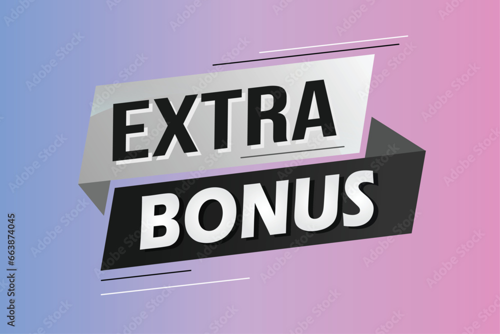 extra bonus word concept vector illustration with lines 3d style for social media landing page, template, ui, web, mobile app, poster, banner, flyer, background, gift card, coupon, label, wallpaper
extra bonus word concept vector illustration with lines 3d style for social media landing page, template, ui, web, mobile app, poster, banner, flyer, background, gift card, coupon, label, wallpaper