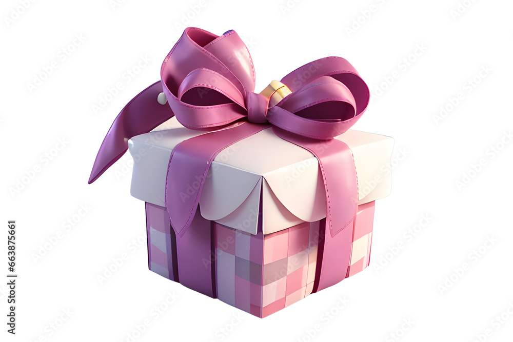 Obraz premium gift box with ribbon