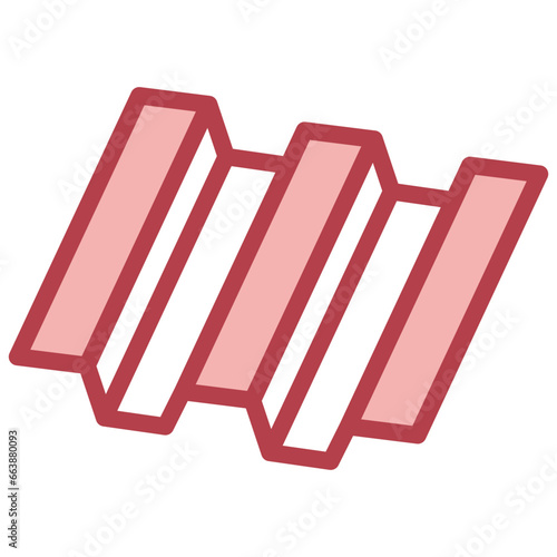 steel deck filled outline icon,linear,outline,graphic,illustration