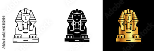 The Sphinx icon encapsulates the mystery and grandeur of ancient civilizations. 