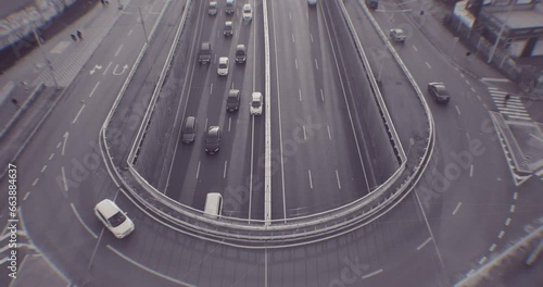 Traffic congestion during rush hour, traffic jams, traffic congestion during sunset