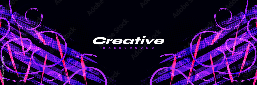 Abstract and Colorful Brush Background with Halftone Effect. Grunge Background. Brush Stroke Illustration for Banner, Poster, or Sports Background. Scratch and Texture Elements For Design Abstract and Colorful Brush Background with Halftone Effect. Grunge Background. Brush Stroke Illustration for Banner, Poster, or Sports Background. Scratch and Texture Elements For Design