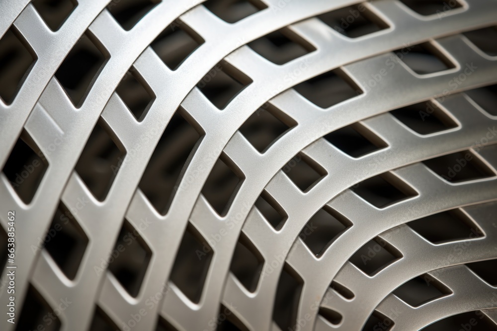 A detailed close-up view of a metal chair. Suitable for interior design concepts or furniture catalogs. A detailed close-up view of a metal chair. Suitable for interior design concepts or furniture catalogs.