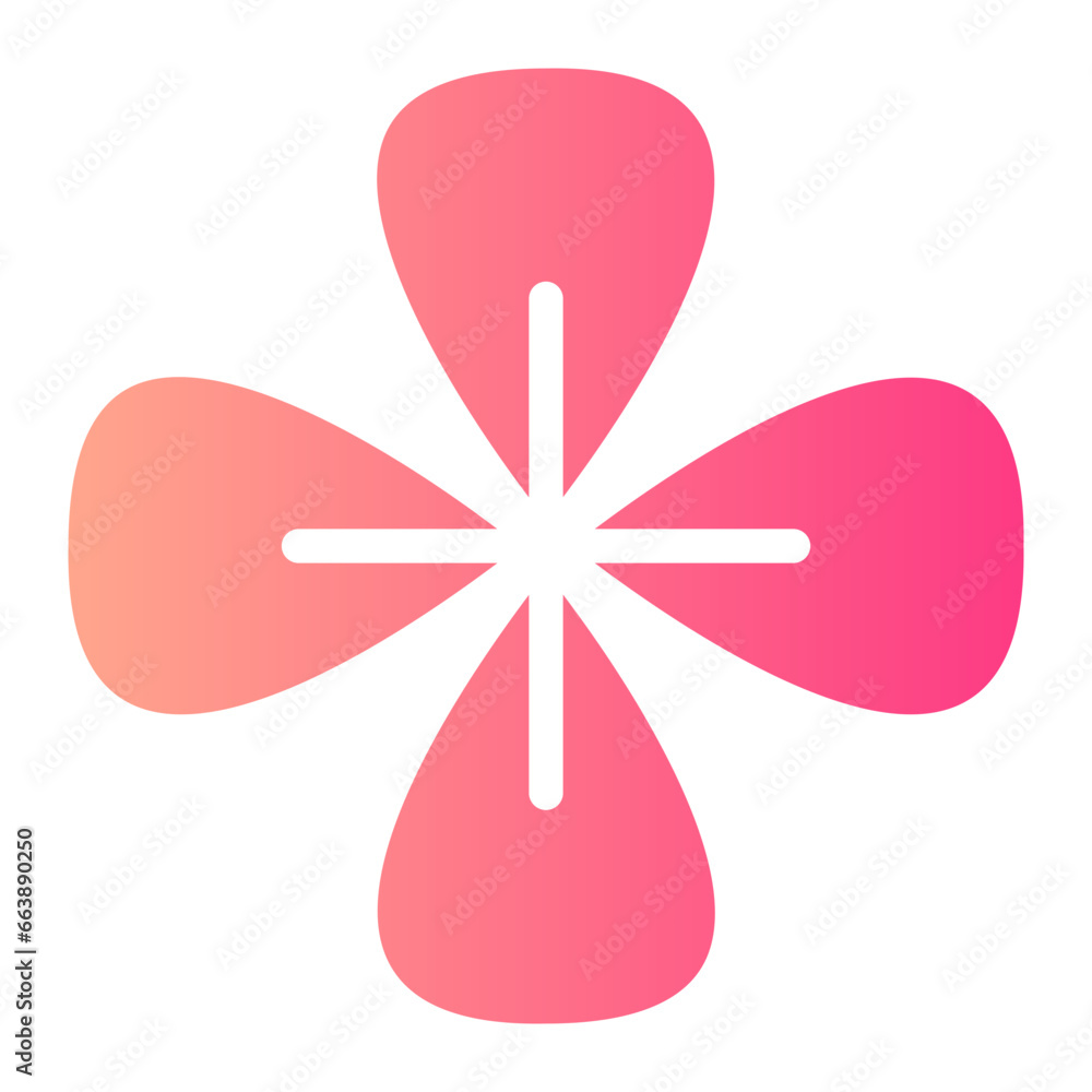 hydrangea gradient icon hydrangea gradient icon