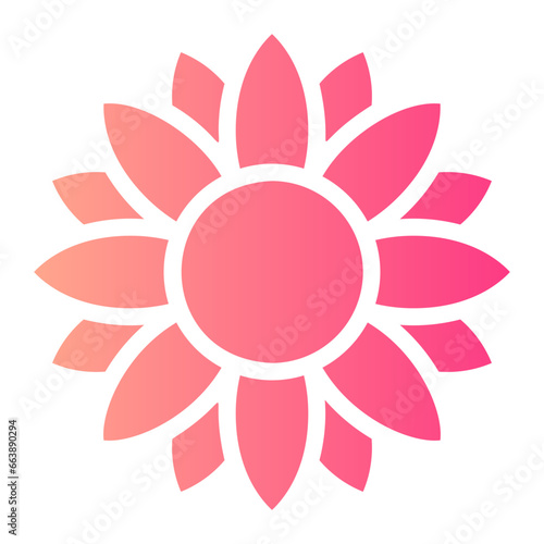 sunflower gradient icon
