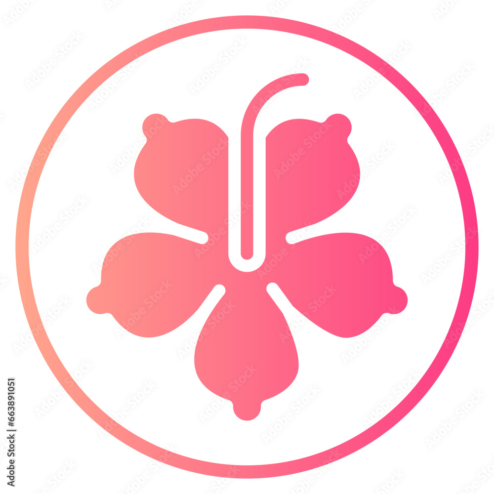 hibiscus gradient icon