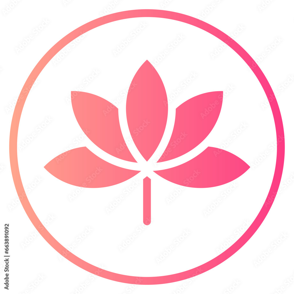 lotus gradient icon lotus gradient icon