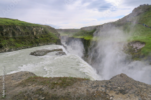 Gull Foss waterfall in Iceland