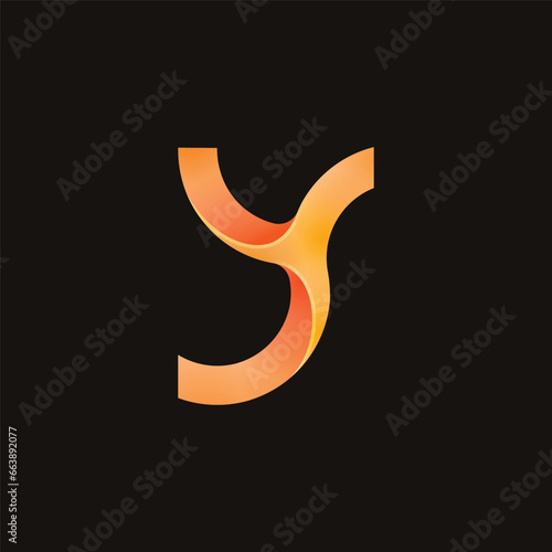 Gradation letter y logo