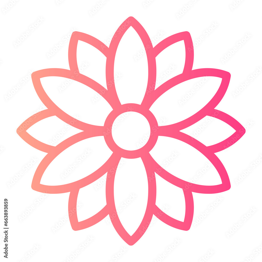 dahlia gradient icon dahlia gradient icon