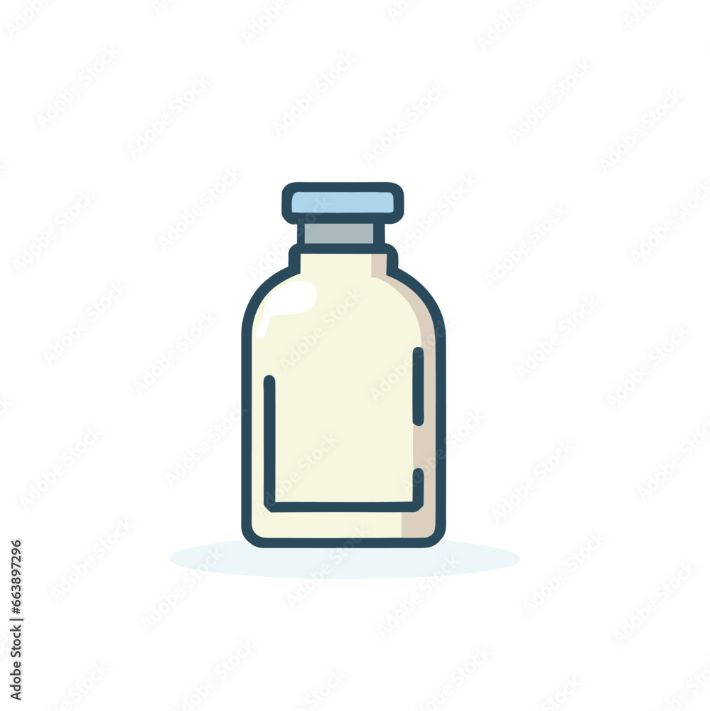 illustration of bottle with drop shadow