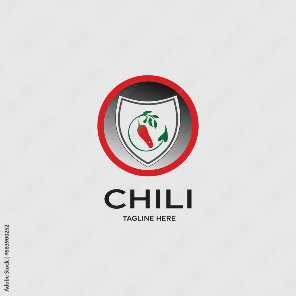 Chili logo design unique concept Premium Vector Chili logo design unique concept Premium Vector