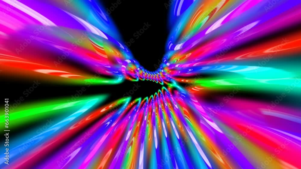 Vidéo Stock 3D kaleidoscope mandala abstract background of trippy art ...