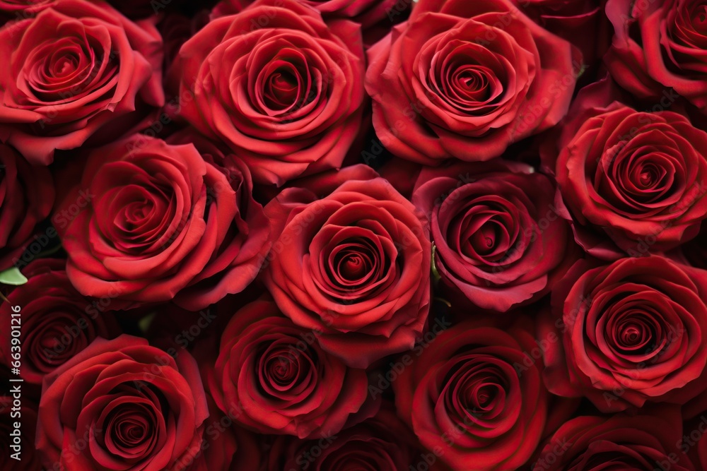Top view red roses flower background for gretting anniversary or Valentines day. Top view red roses flower background for gretting anniversary or Valentines day.