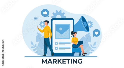 Digital content and social media marketing