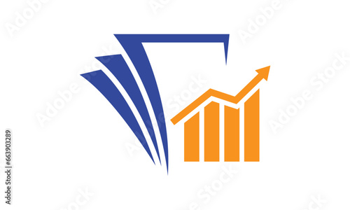 book with graphic for accounting	
