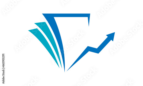 book with graphic for accounting	
