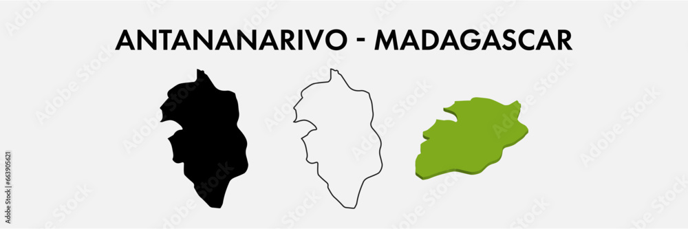 Antananarivo Madagascar city map set vector illustration design isolated on white background. Concept of travel and geography. Antananarivo Madagascar city map set vector illustration design isolated on white background. Concept of travel and geography.