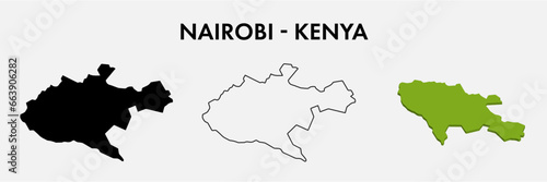 Nairobi kenya city map set vector illustration design isolated on white background. Concept of travel and geography.