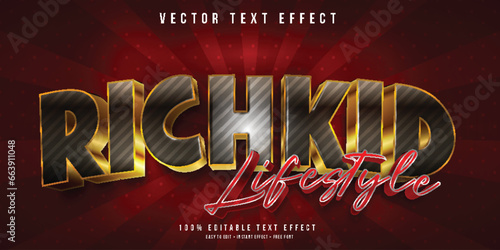 Luxury premium 3d editable text effect