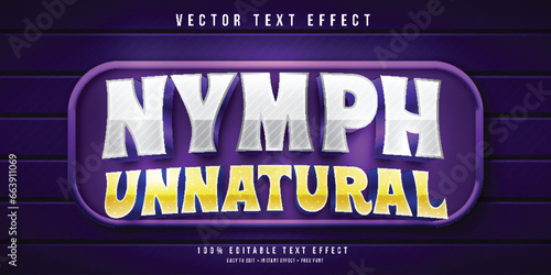 Gaming style 3d editable text effect