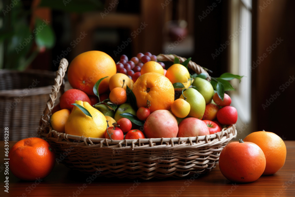 Basket of fruits - Generative AI