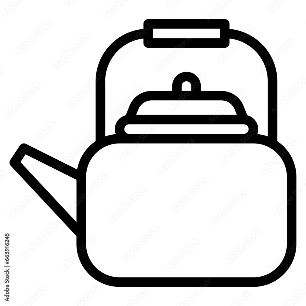 Obraz premium Kettle coffee icon
