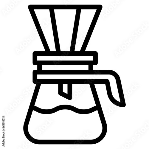 Coffee dripper icon