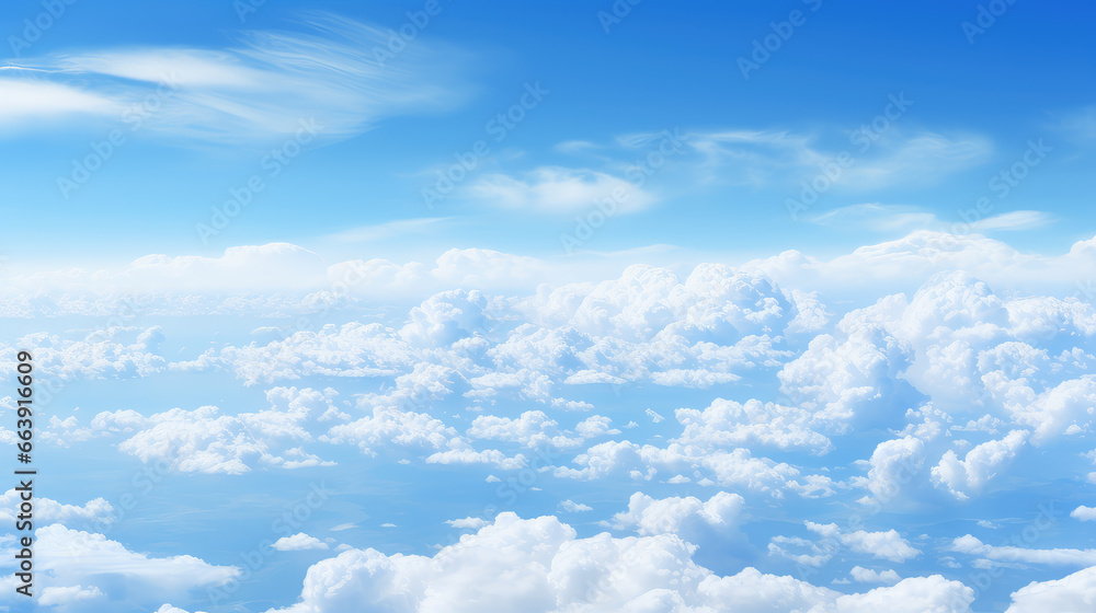 Aerial photography capturing a serene blue sky and its majestic cloud formations from above. Perfect for showcasing the tranquility of nature. Aerial photography capturing a serene blue sky and its majestic cloud formations from above. Perfect for showcasing the tranquility of nature.