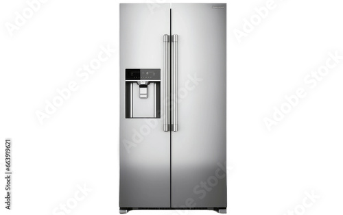 Stainless Steel Refrigerator Shine transparent PNG