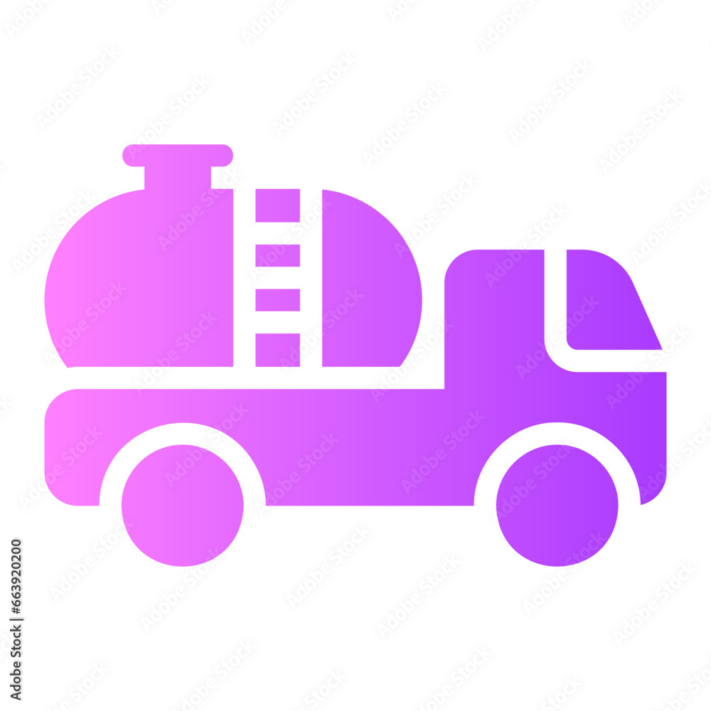 water truck gradient icon
