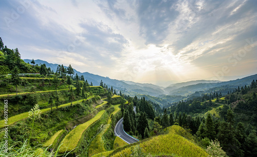 Guizhou miao and dong autonomous prefecture, province hall DongZhai terrace