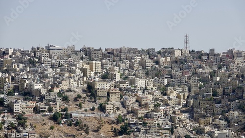 Amman, Hauptstadt Jordaniens, Stadtansicht