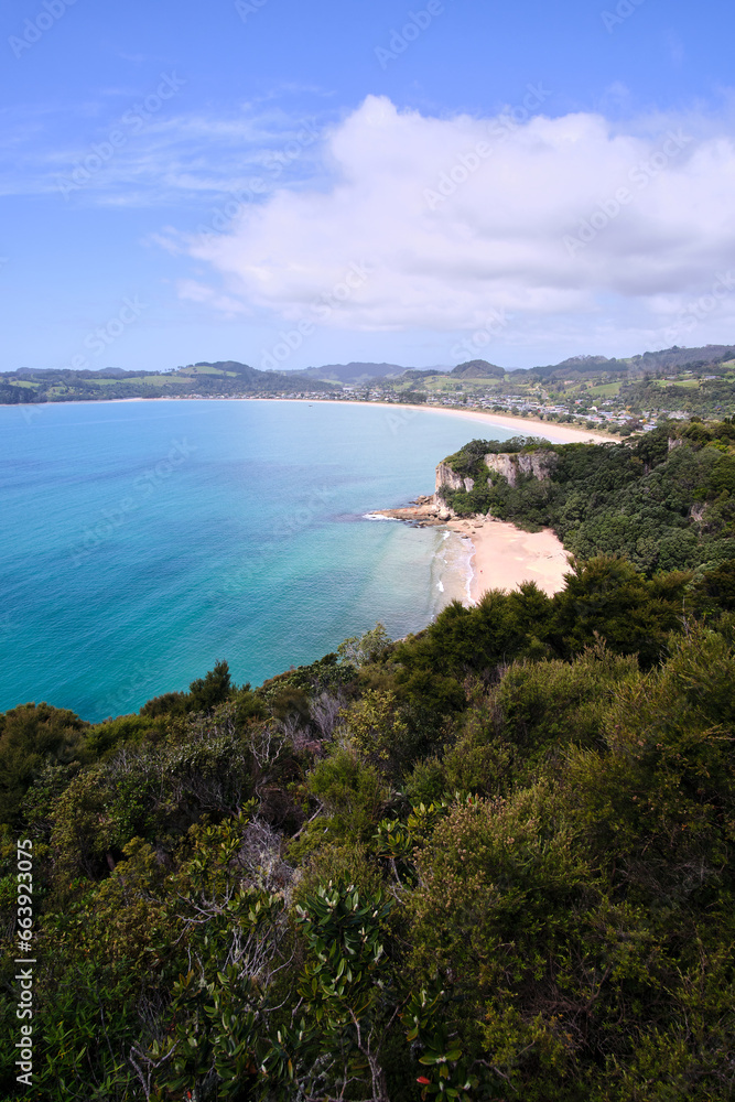 view of the coast of the sea in New Zealand view of the coast of the sea in New Zealand