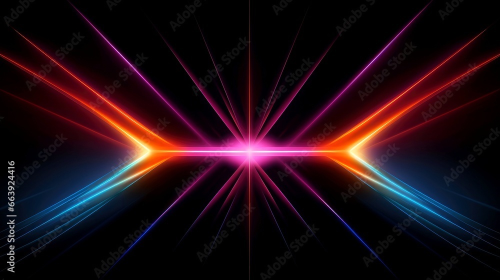 Abstract multicolor neon glowing line, Technology background Abstract multicolor neon glowing line, Technology background