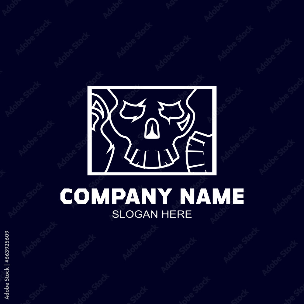 Cool skull logo. Skull vector illustration. Cool skull logo. Skull vector illustration.
