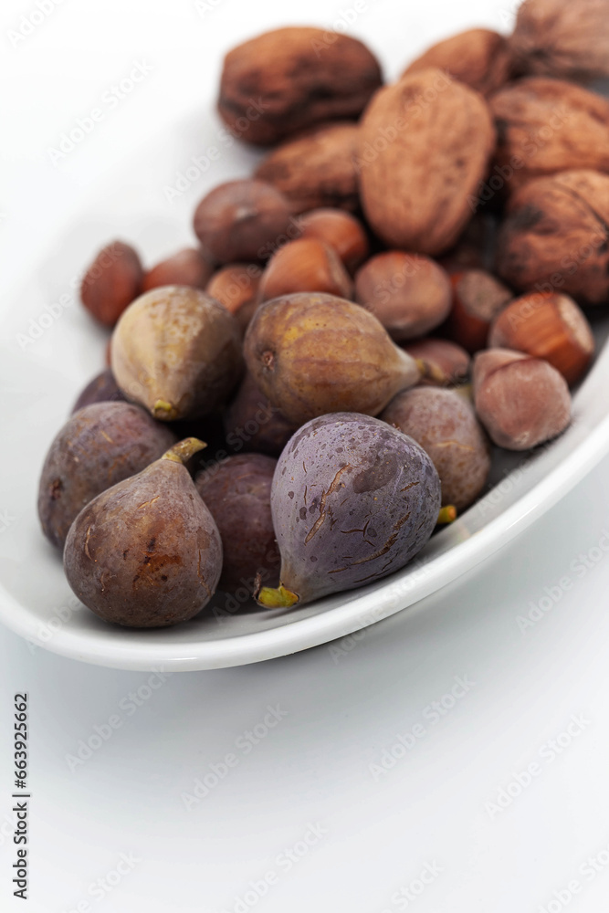 Fototapeta premium Close up of autumn fruits on a work surface