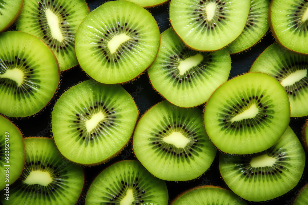 slice kiwi fruits on background slice kiwi fruits on background