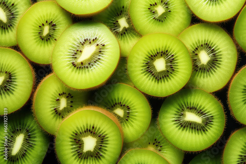 slice kiwi fruits on background