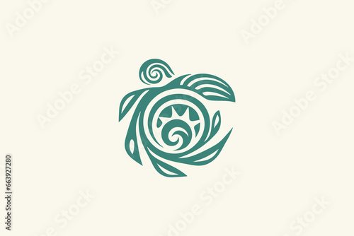 Turtle logo design. Modern icon. Sea turtle illustration. Vector illustration.