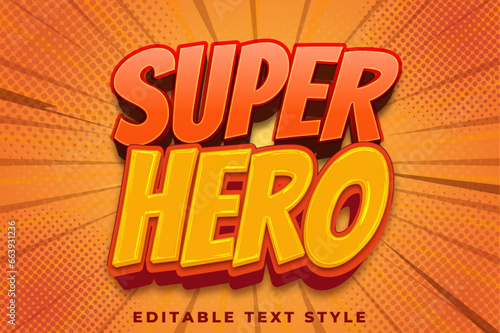 Super Hero 3d text effect