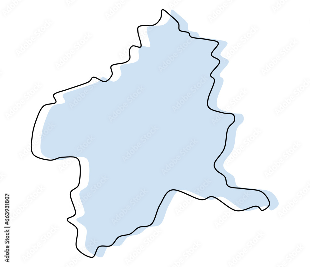 gunma map, gunma vector, gunma outline, gunma stylized