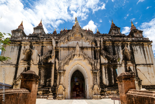 Exterior of the Thatbyinnyu Pahto,  Bagan's highest temple was built in 1144 by Alaungsithu, Myanmar, Asia photo