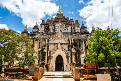 Exterior of the Thatbyinnyu Pahto,  Bagan's highest temple was built in 1144 by Alaungsithu, Myanmar, Asia photo