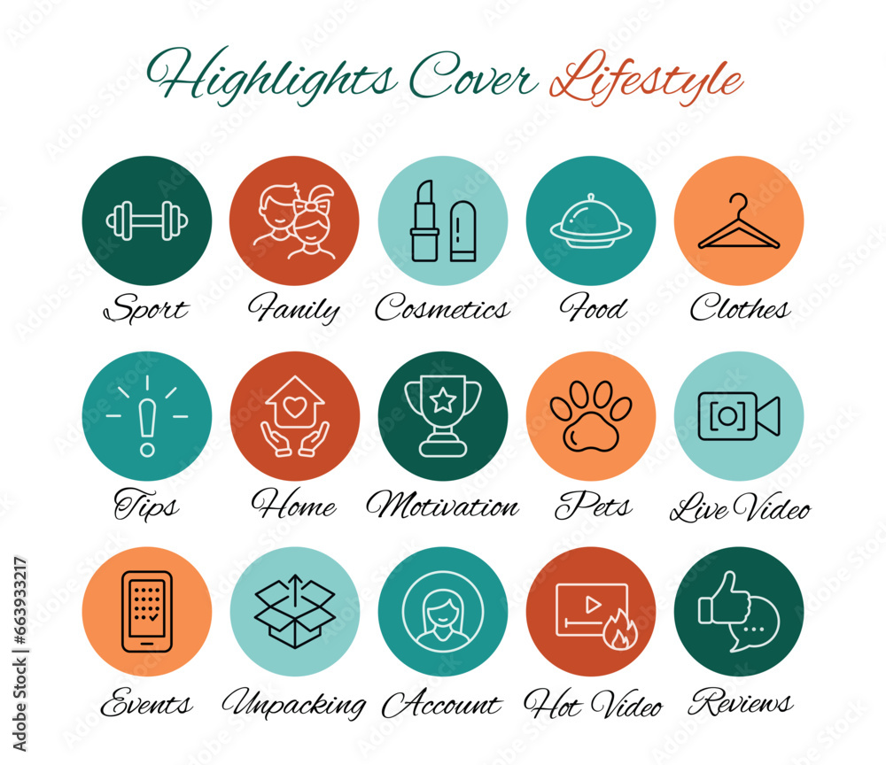 story highlights Cover Lifestyle icons orange story highlights Cover Lifestyle icons orange