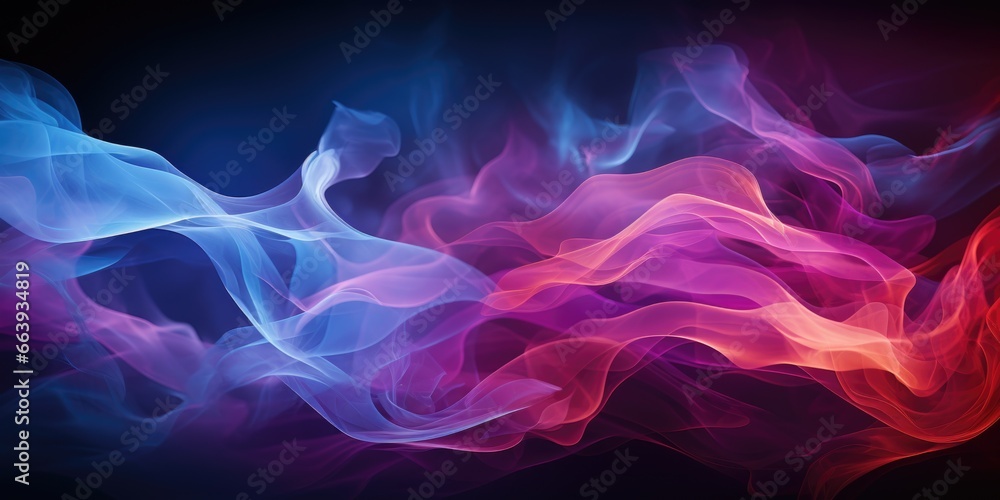 Ethereal Dance of Light and Smoke: Abstract Wallpaper in Aurora Hues. Ethereal Dance of Light and Smoke: Abstract Wallpaper in Aurora Hues.