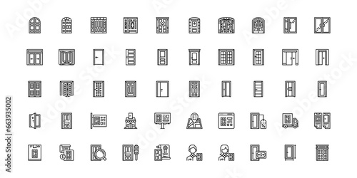 door icon set