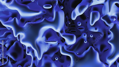 blue liquid background with metallic textured