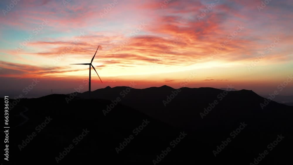 wind turbine in the mountains wind turbine in the mountains